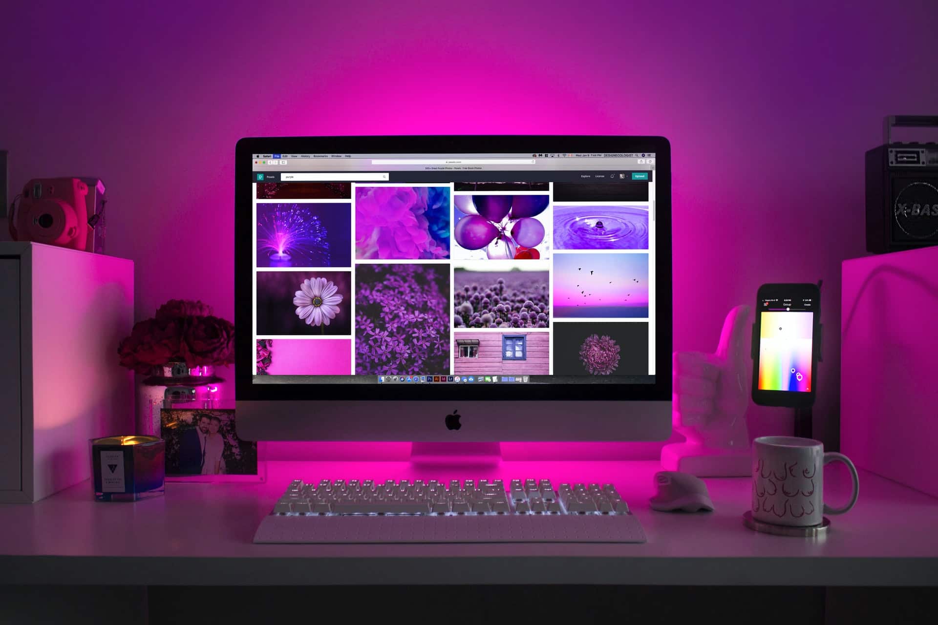 An independent designer’s workspace